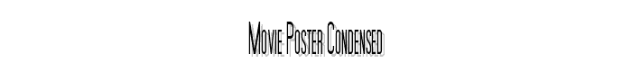 Movie Poster Condensed font